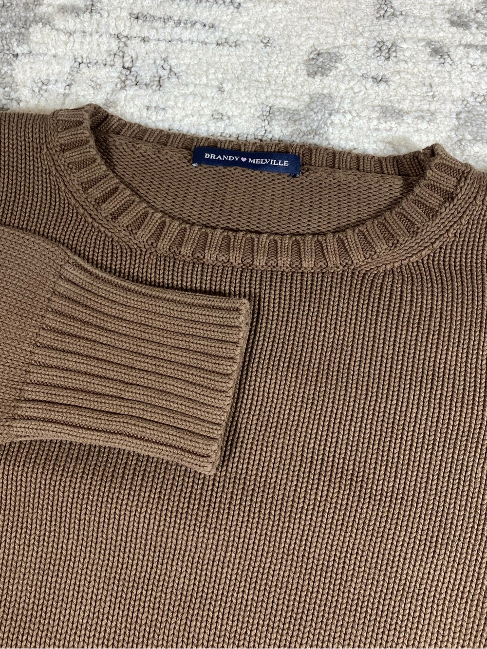 Brown Brandy Melville Preppy Sweater - Made in Italy